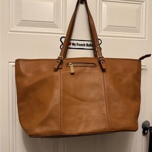 Elegant Tan Leather Tote Bag - DANIER LEATHER